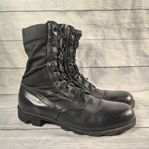 Altama Men's Size 12 R Black Leather Nylon Combat Tactical Military Boots USA
